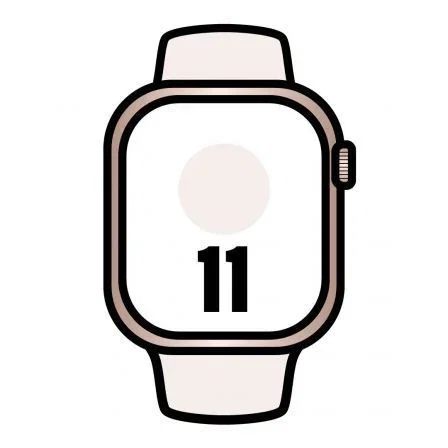 Apple Watch Series 11 GPS + Cellular 42mm Oro Rosa con Correa Deportiva Light Blush M/L